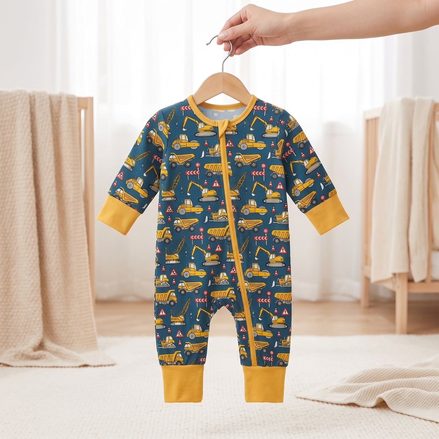 Little Mechanic Baby Zip Romper