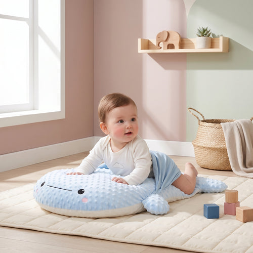 Lilo Whale Tummy Relief Pillow