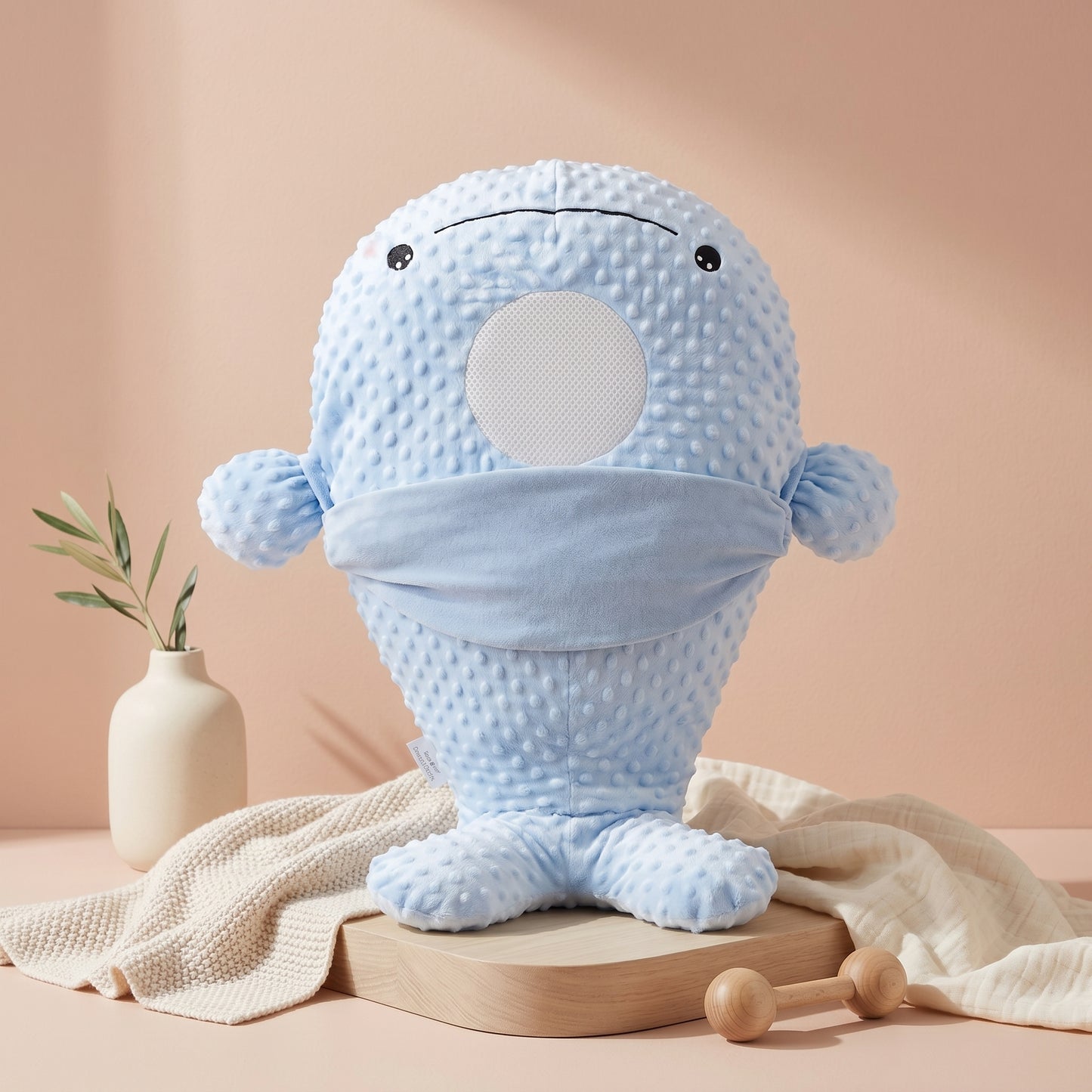 Lilo Whale Tummy Relief Pillow