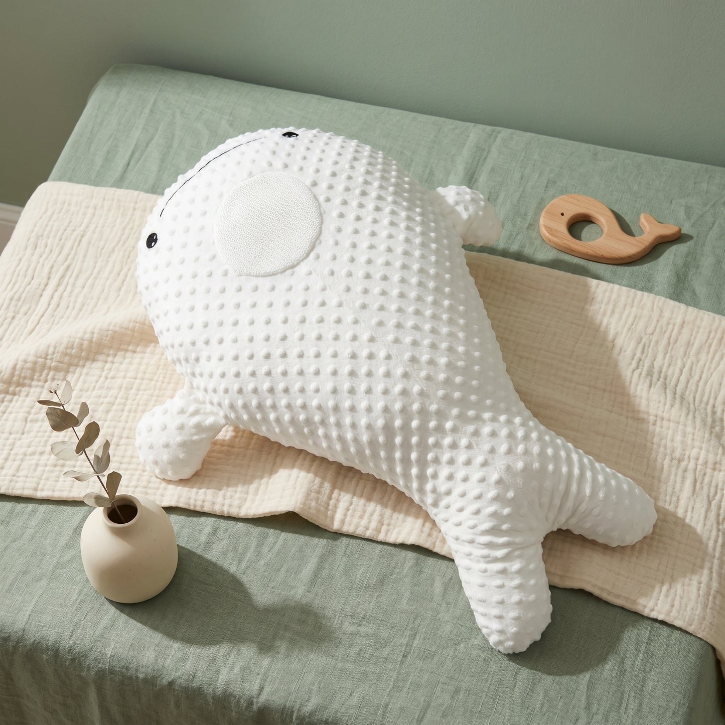 Lilo Whale Tummy Relief Pillow