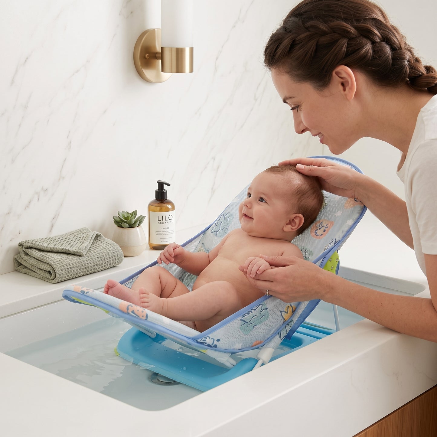 Foldable Baby Bath Seat