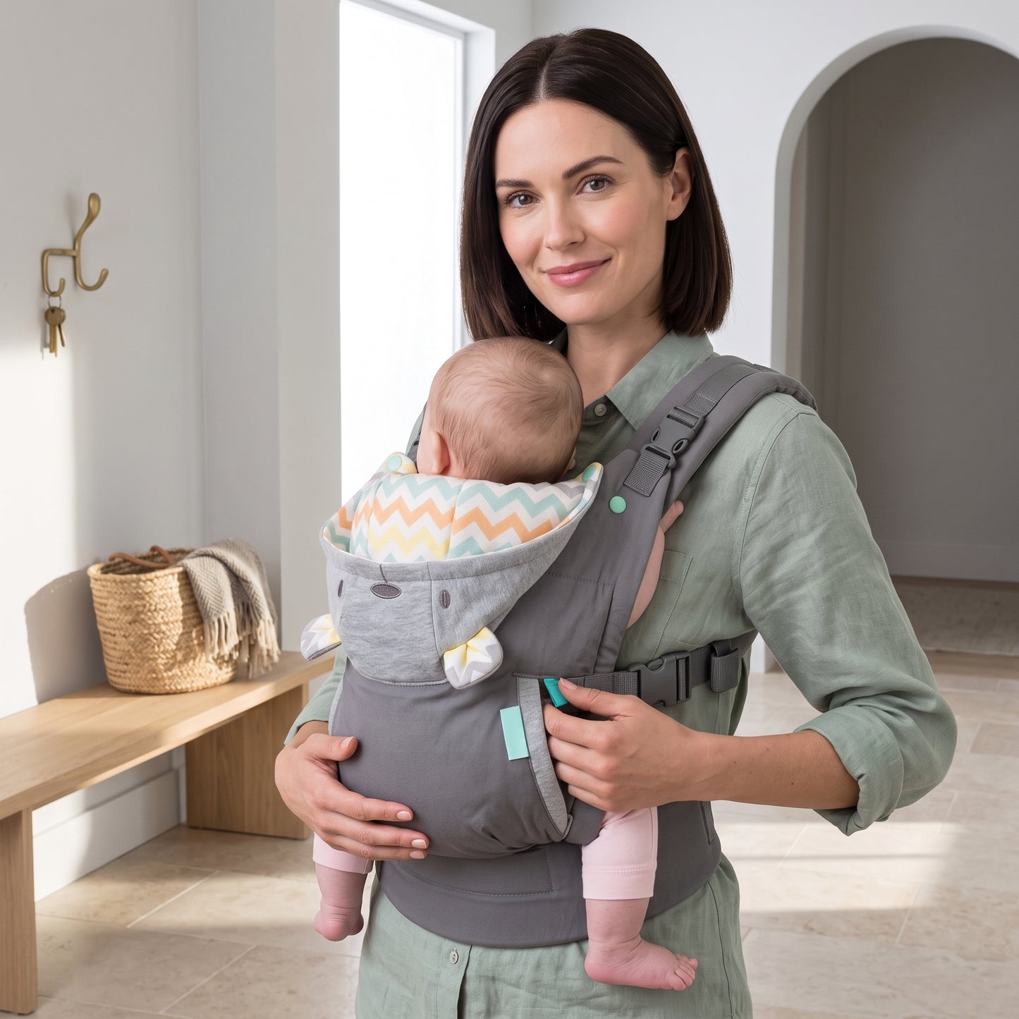 Ergonomic Front and Back Baby Carrier