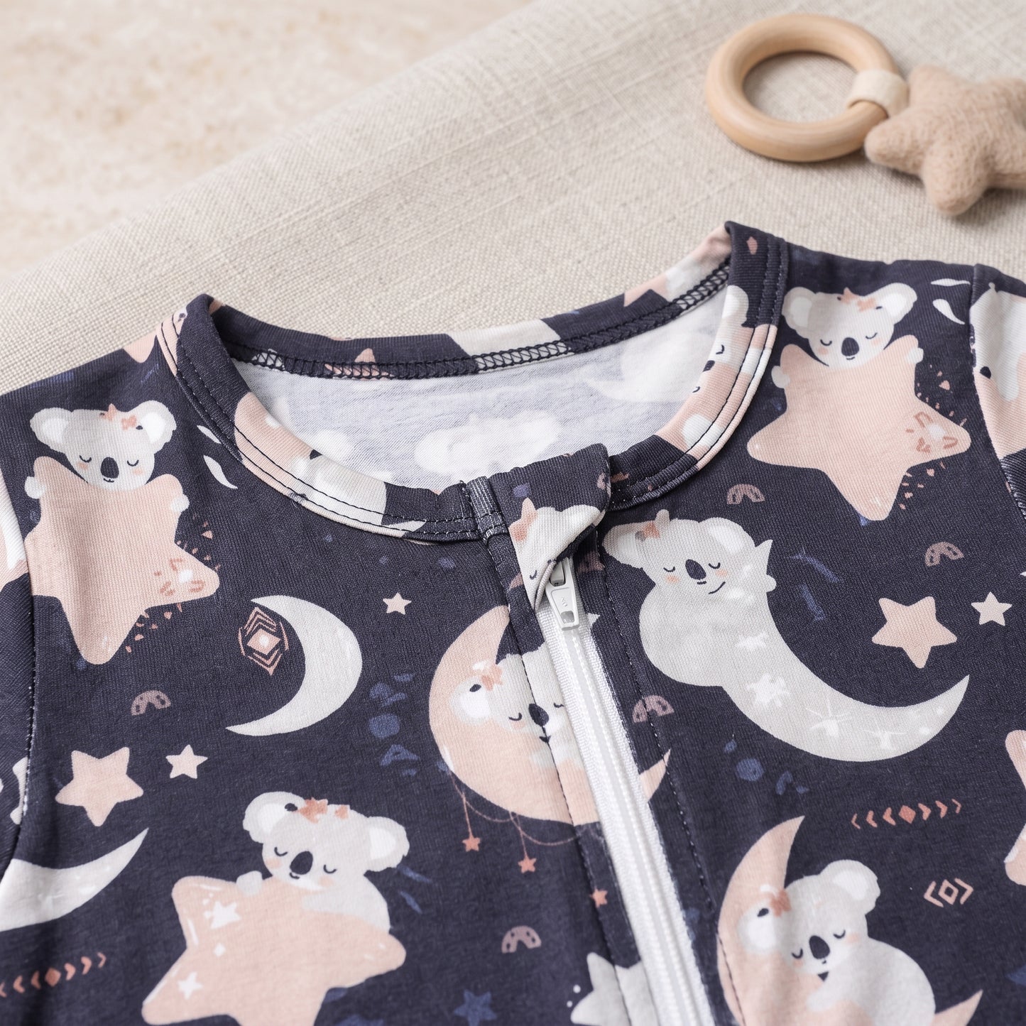 Starry Koala Baby Zip Romper