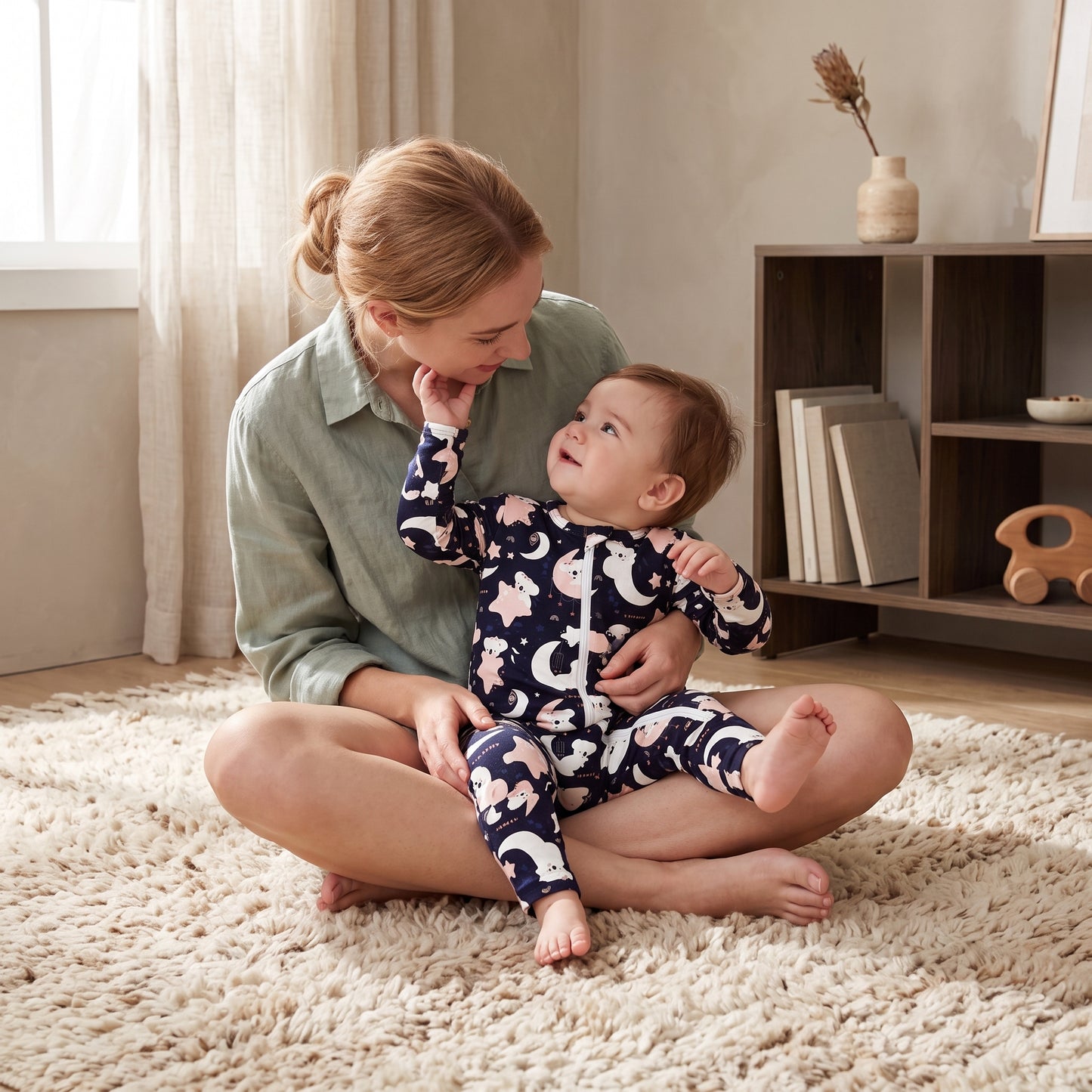 Starry Koala Baby Zip Romper