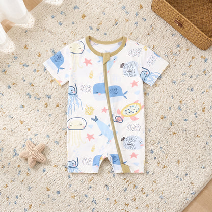 Underwater World Baby Zip Romper