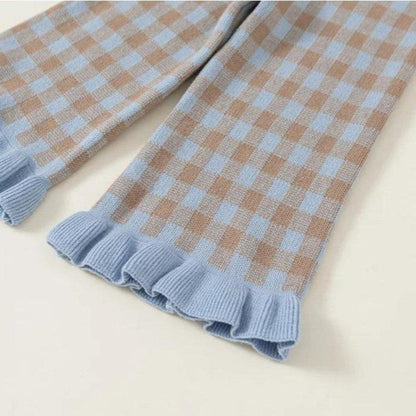 Baby Lilo 3-Piece Checkered Knit Girls Set