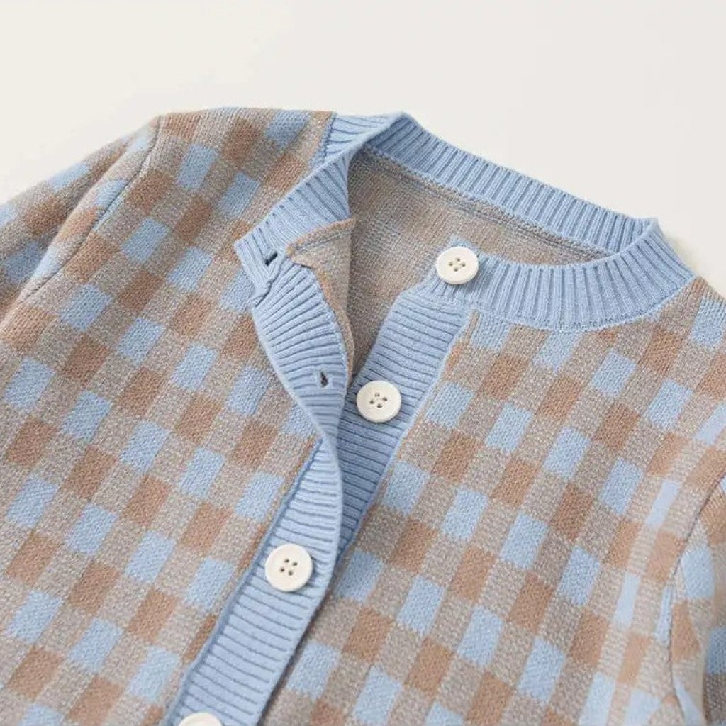 Baby Lilo 3-Piece Checkered Knit Girls Set