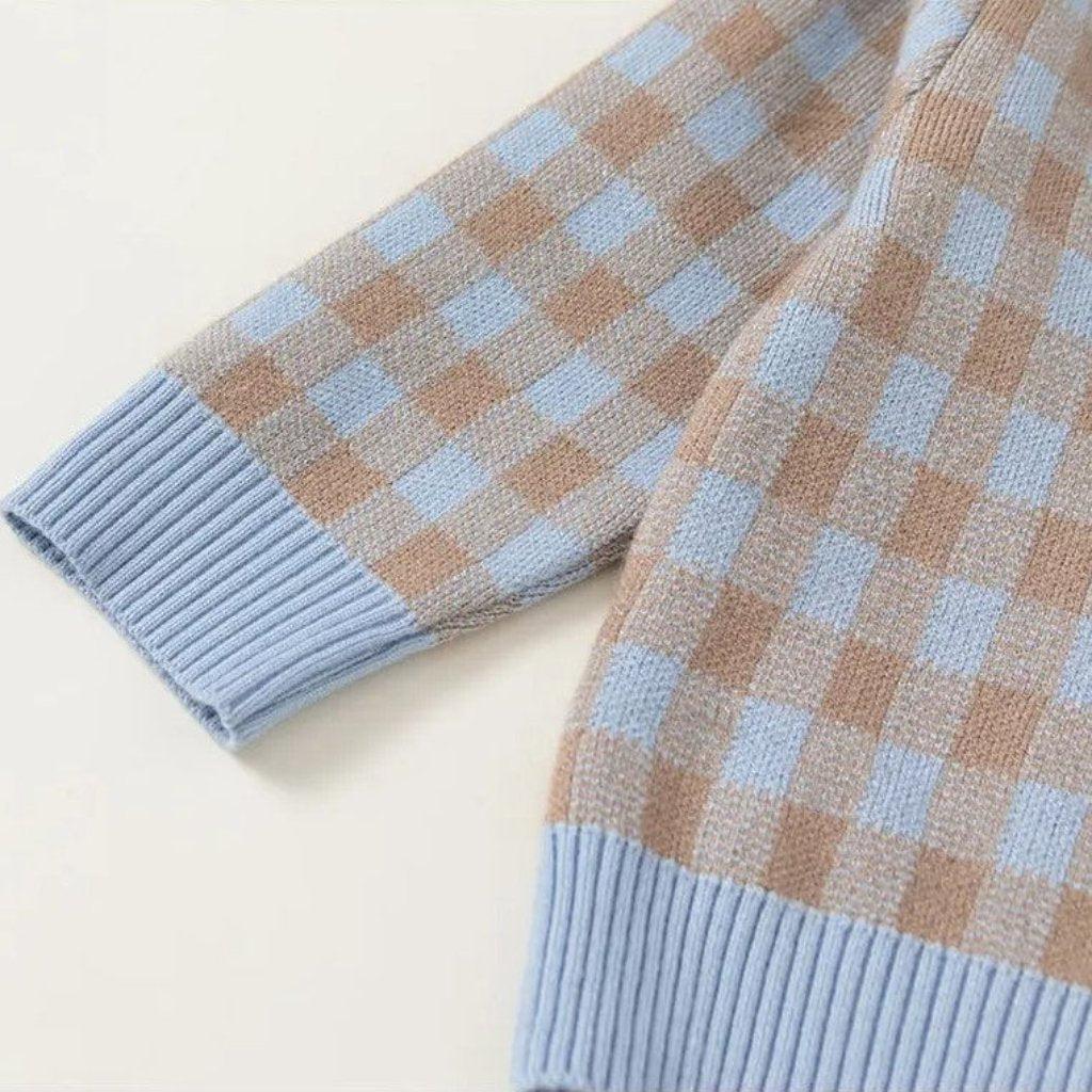 Baby Lilo 3-Piece Checkered Knit Girls Set