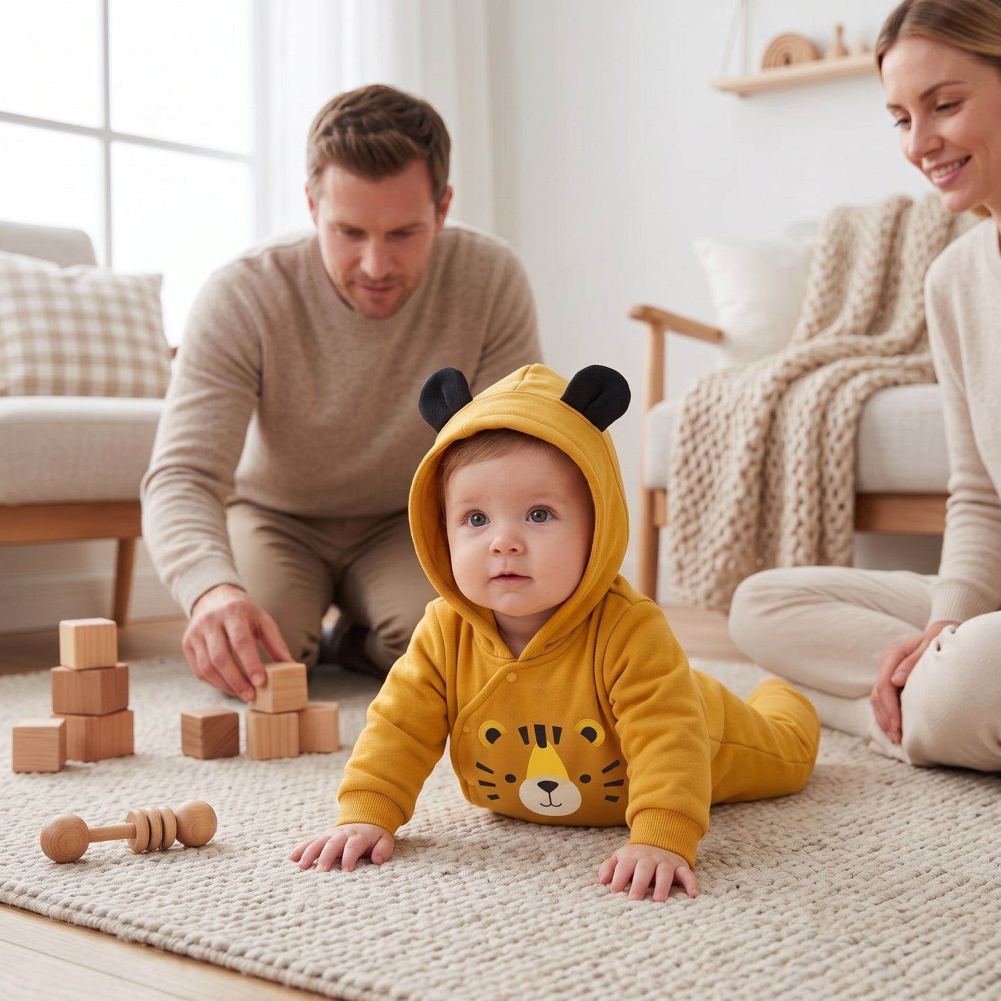 Lilo Meadow Baby Hoodie Romper