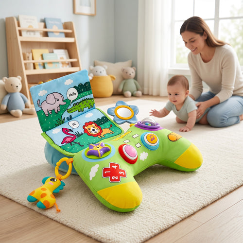 Tummy Time Pillow with Sensory Learning Toys