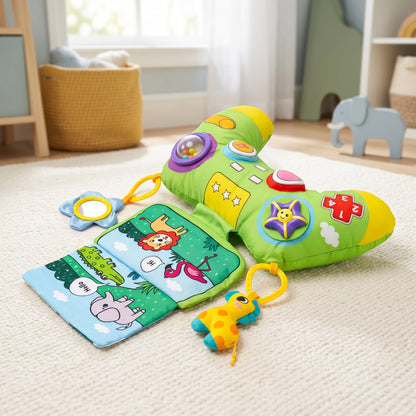 Tummy Time Pillow with Sensory Learning Toys
