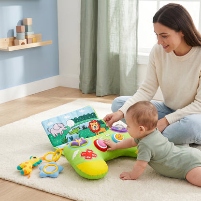 Tummy Time Pillow with Sensory Learning Toys
