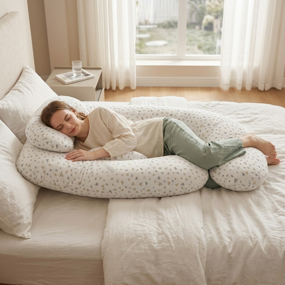 U-Shaped Pregnancy Pillow with Neck Support