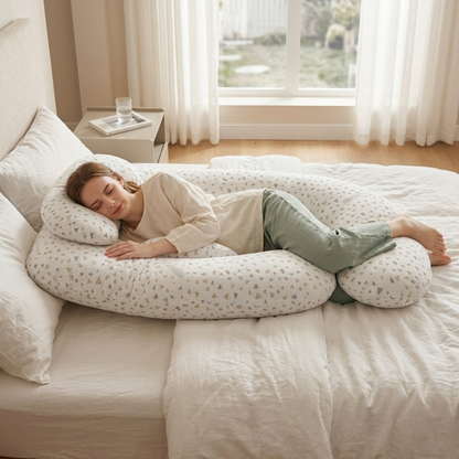 U-Shaped Pregnancy Pillow with Neck Support