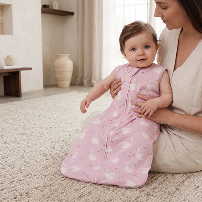Lilo Pink Swan Vest Sleeping Bag