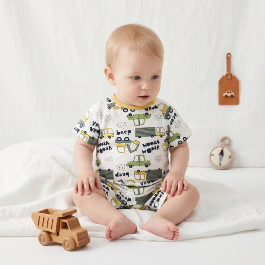 Lilo Baby Jumper in Vroom Trucks
