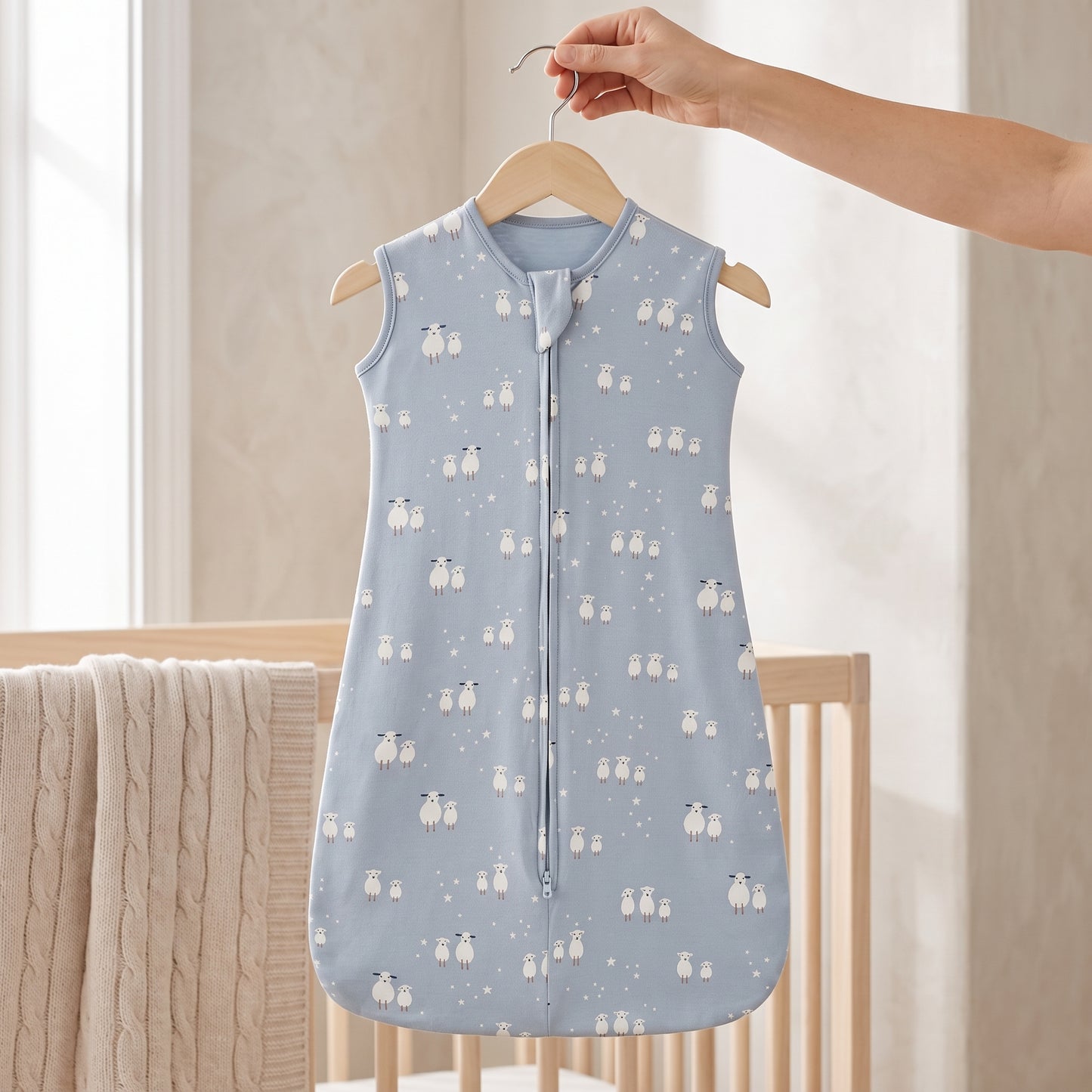 Lilo Gray Lamb Vest Sleeping Bag