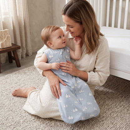 Lilo Gray Lamb Vest Sleeping Bag