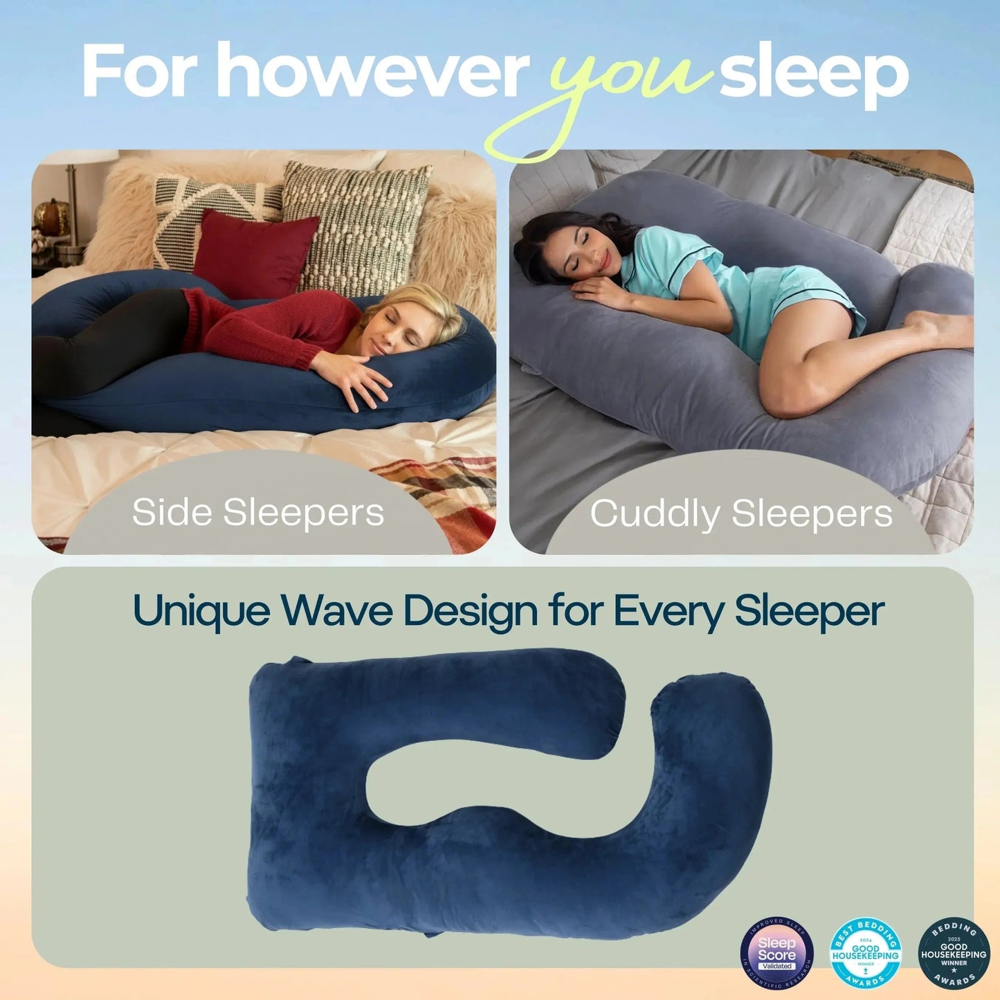 Full Body Round U-Shape Pregnancy Pillow