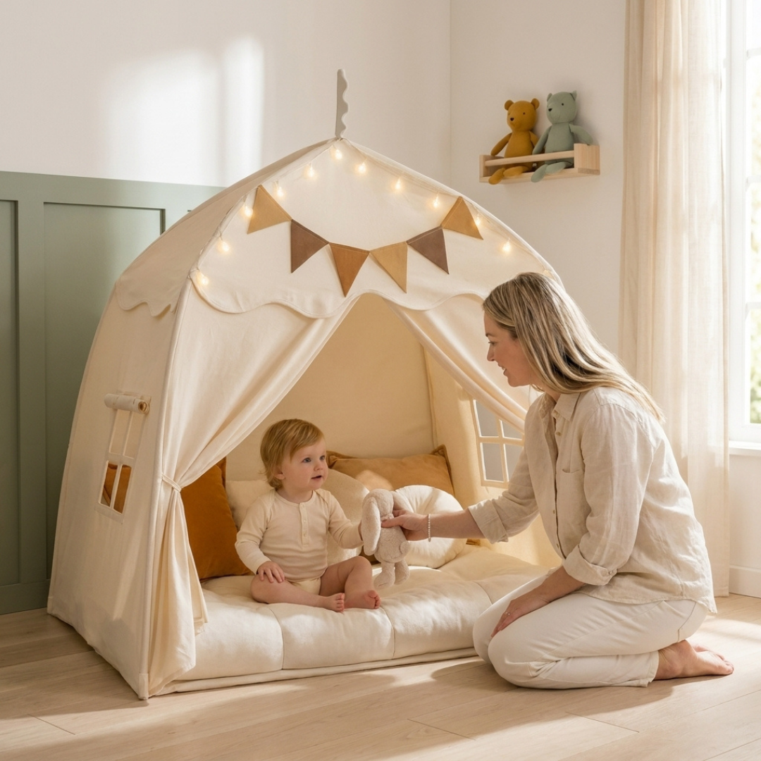Foldable Kids Play Tent with Tunnel