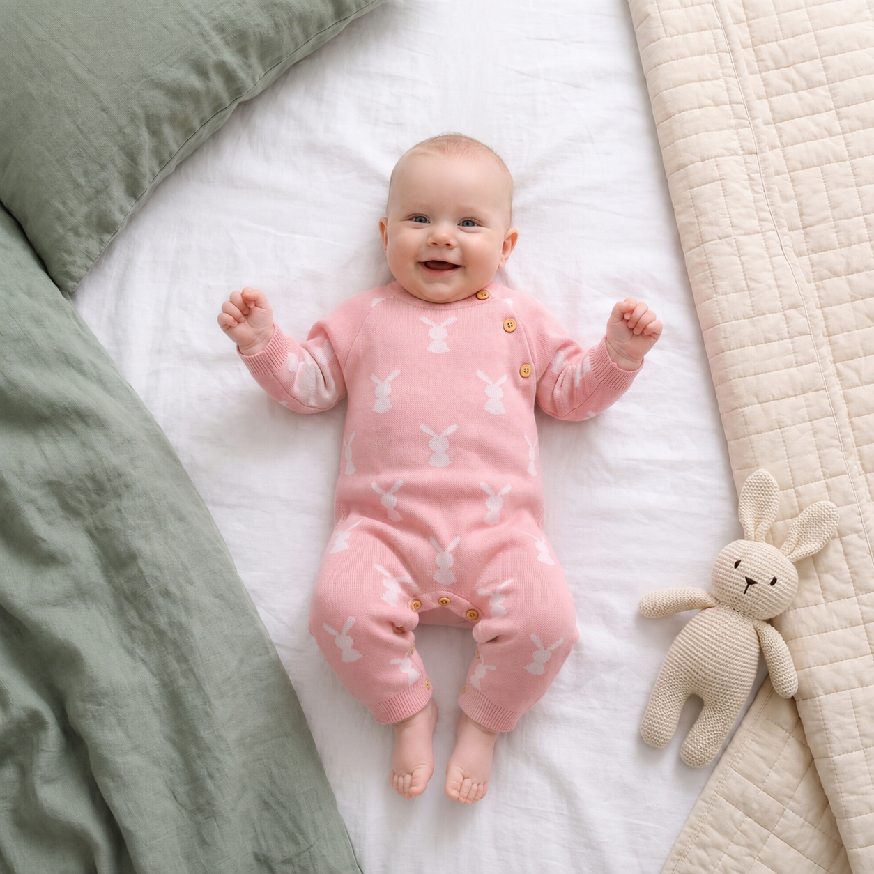 Lilo Cottontail Baby Bunny Onesie