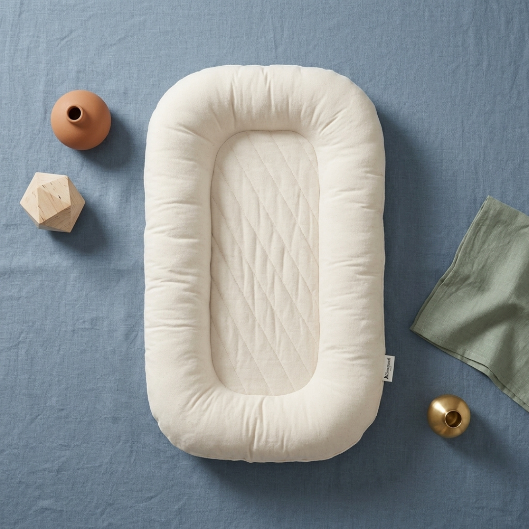 Striped Plush Newborn Sleeping Pod