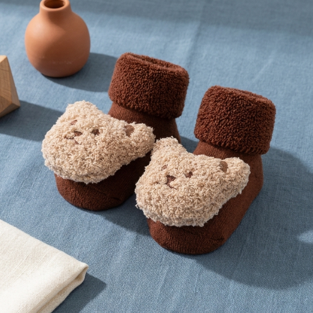 Winter Bear Baby Socks