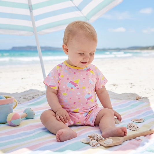 Lilo Baby Jumper in Pink Confetti