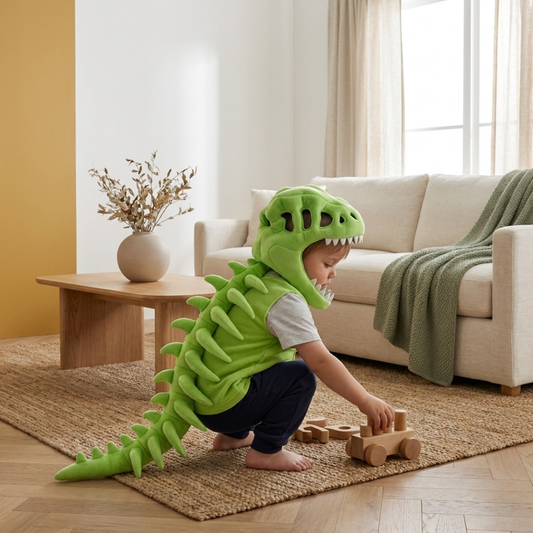 Kids Dino Plush Wrap Hoodie
