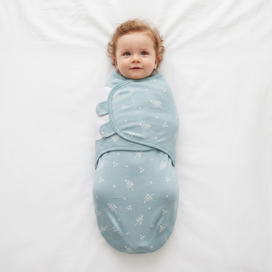 Lilo Blue Leaf Swaddle Sack