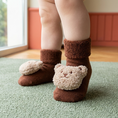 Winter Bear Baby Socks