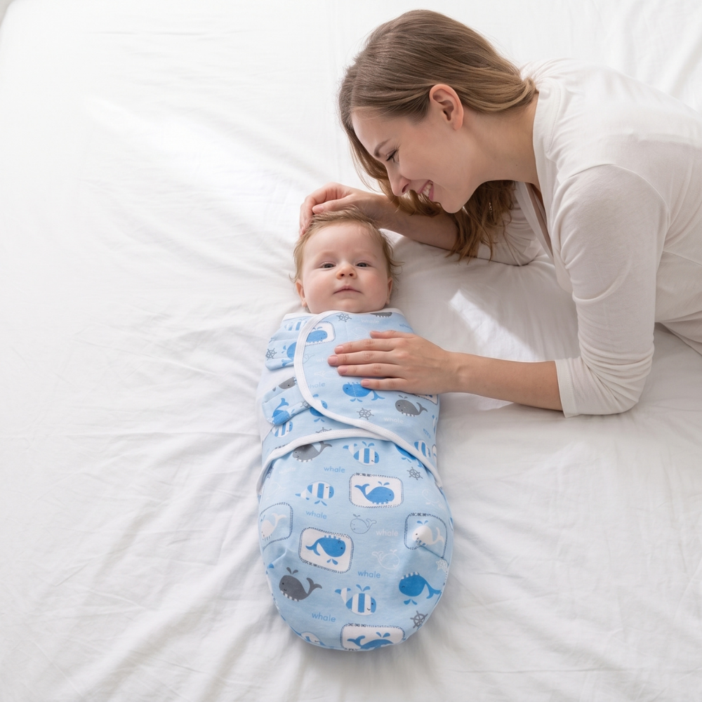 Lilo Whale Swaddle Sack