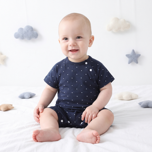 Lilo Baby Jumper in Midnight Dot