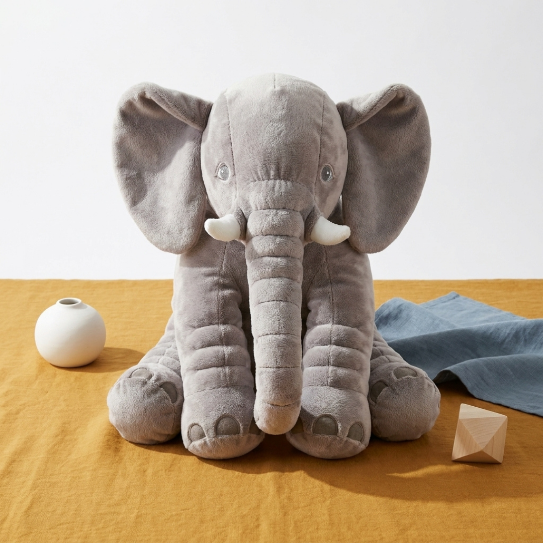 Elephant Shape Baby Cuddle Pillow