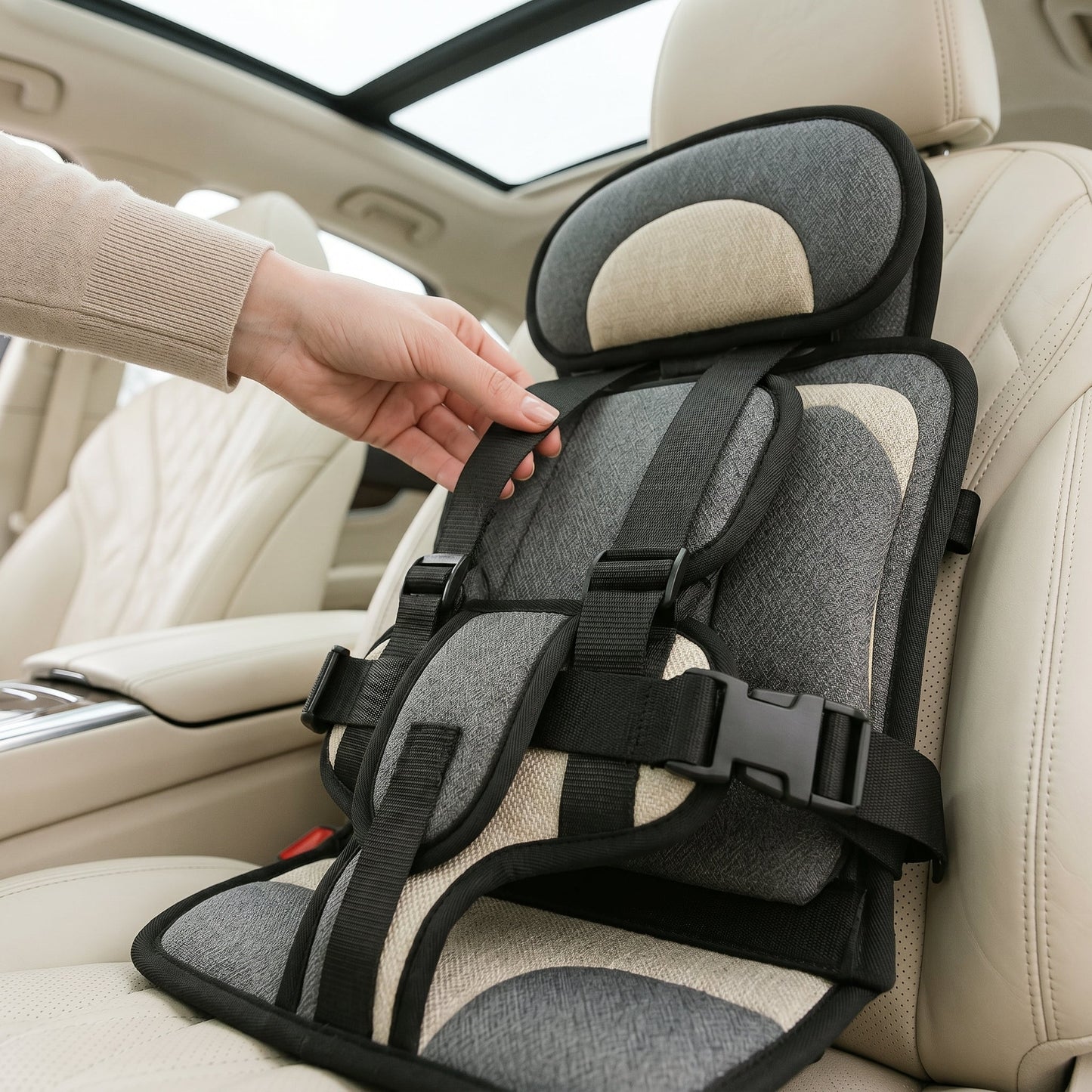 Compact Folding Booster Seat for Toddlers