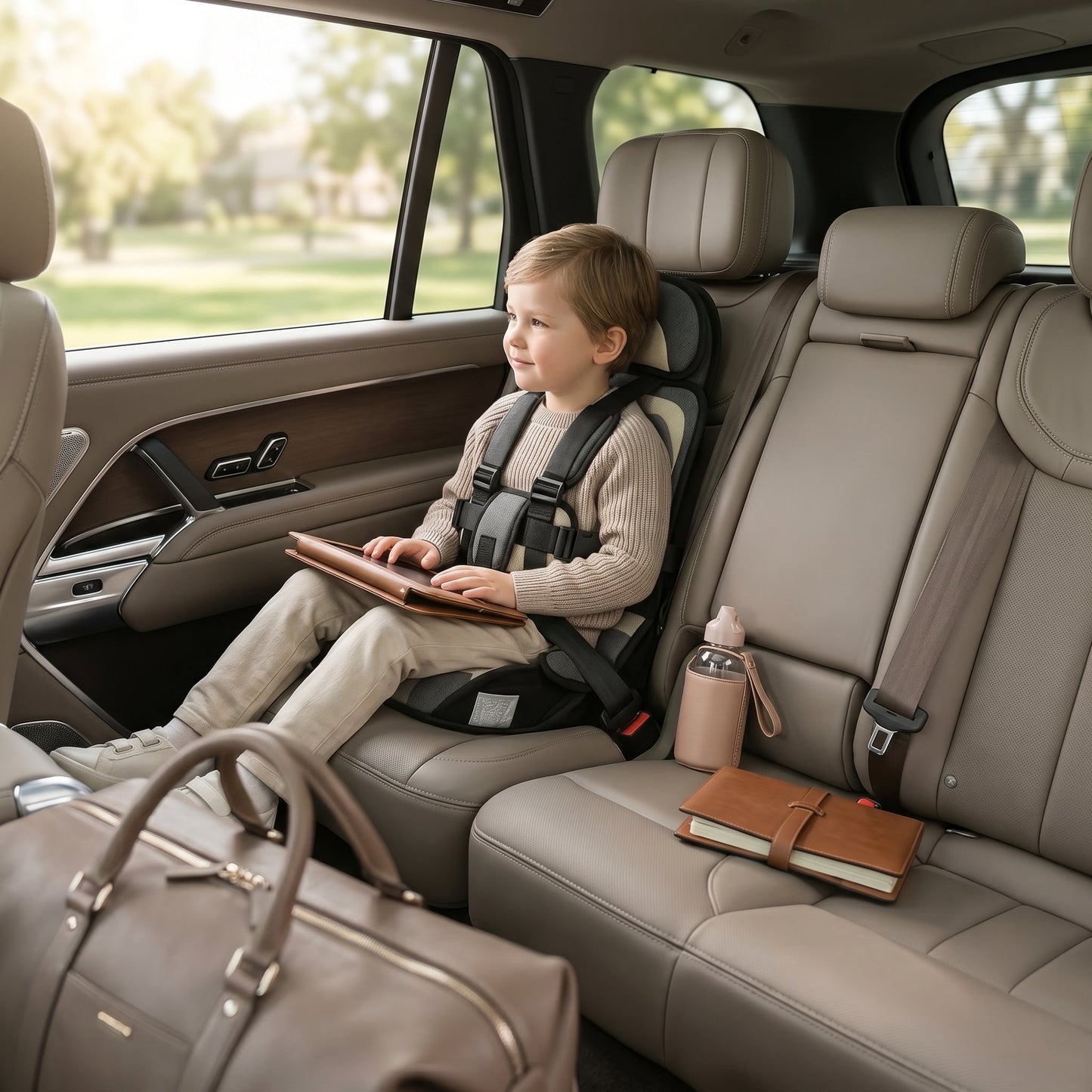 Compact Folding Booster Seat for Toddlers
