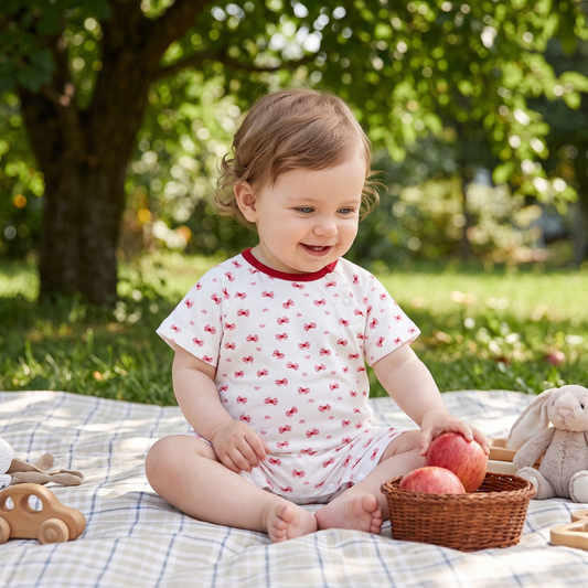 Lilo Baby Jumper in Cherry Bow