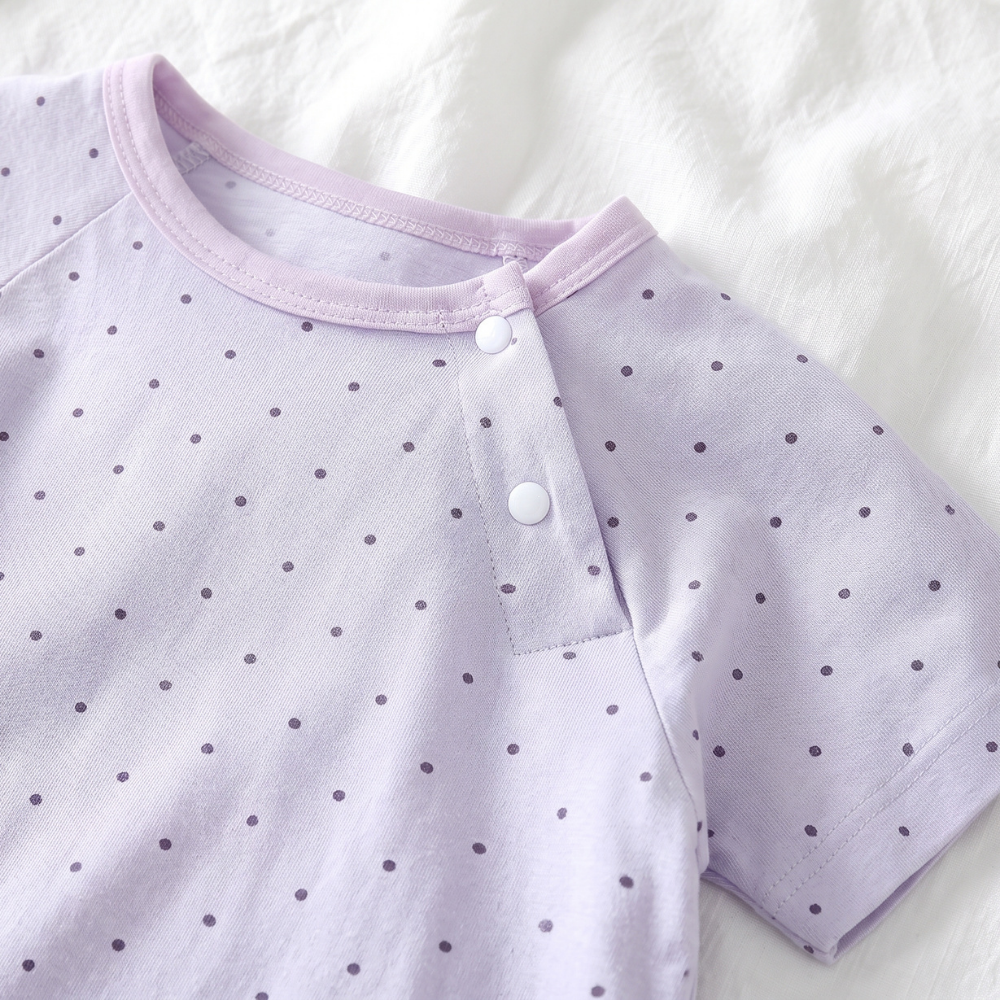 Lilo Baby Jumper in Lilac Pin Dot