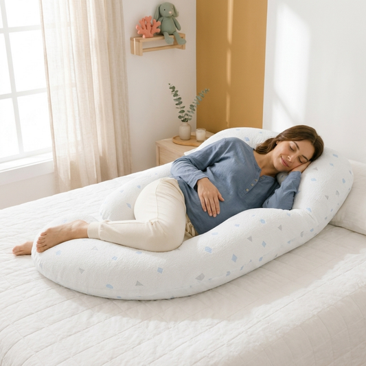G-Shaped Full Body Maternity Pillow for Side Sleeping