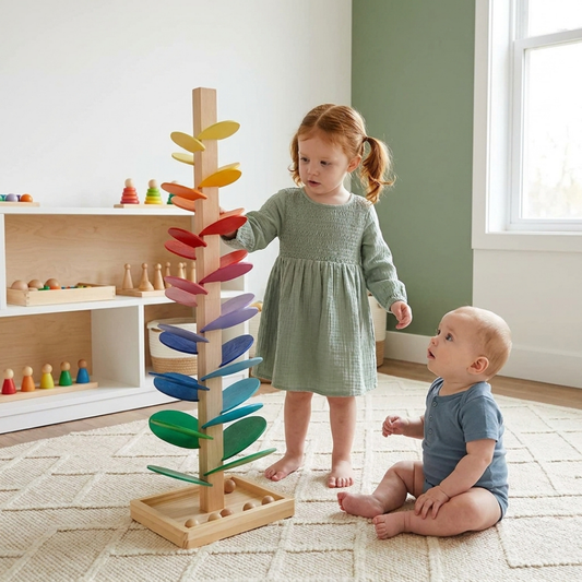 Wooden Marble Drop Sensory Sound Toy