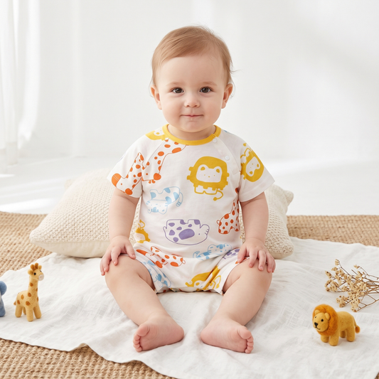 Lilo Baby Jumper in Amber Giraffe