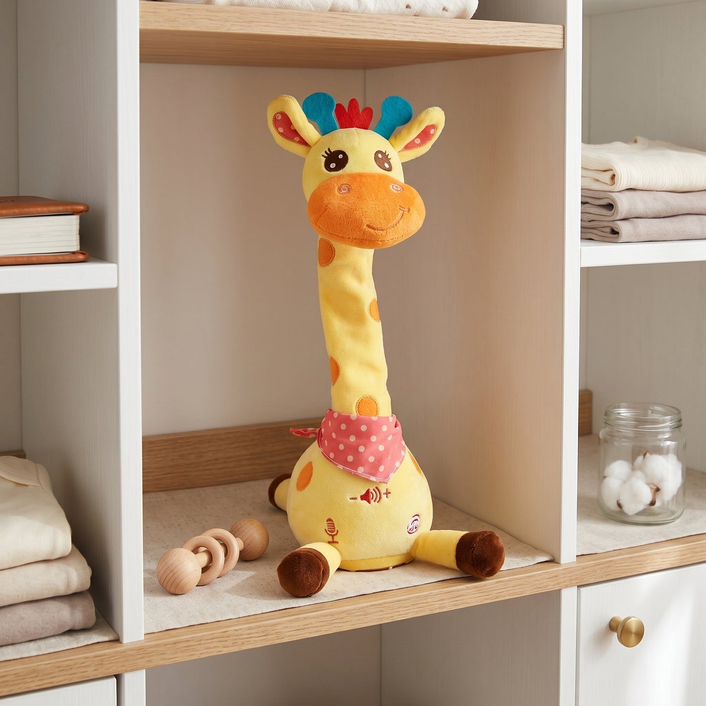 Voice Repeat Singing Giraffe Plush Toy