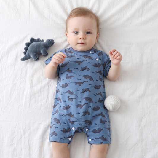Lilo Baby Jumper in Denim Dino