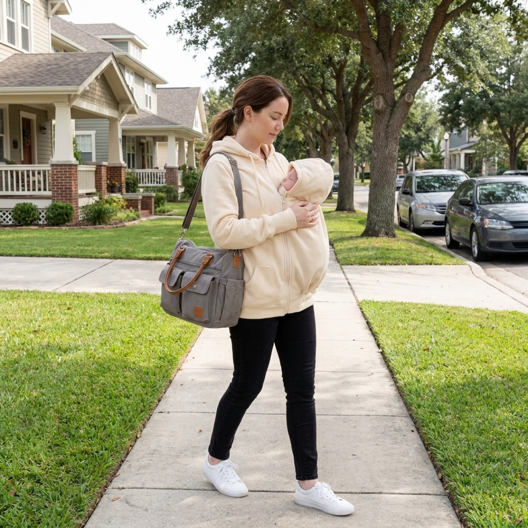 3-in-1 Maternity and Babywearing Fleece Jacket