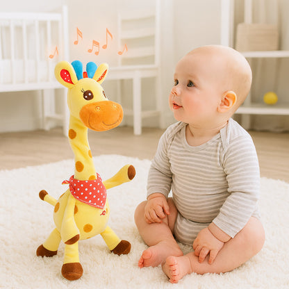 Voice Repeat Singing Giraffe Plush Toy