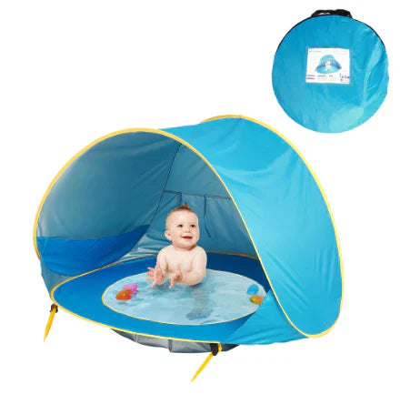 Pop-Up Sun Canopy Tent with Baby Pool