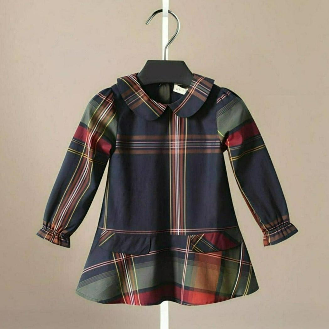 Baby Lilo Classic Plaid Cotton Girls Dress