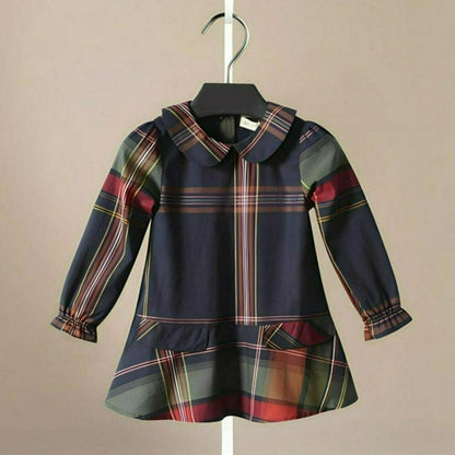 Baby Lilo Classic Plaid Cotton Girls Dress