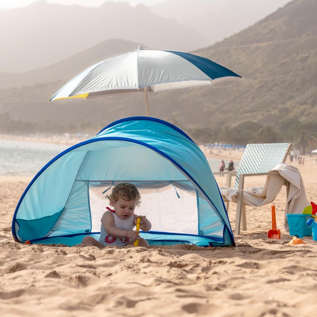 Pop-Up Sun Canopy Tent with Baby Pool