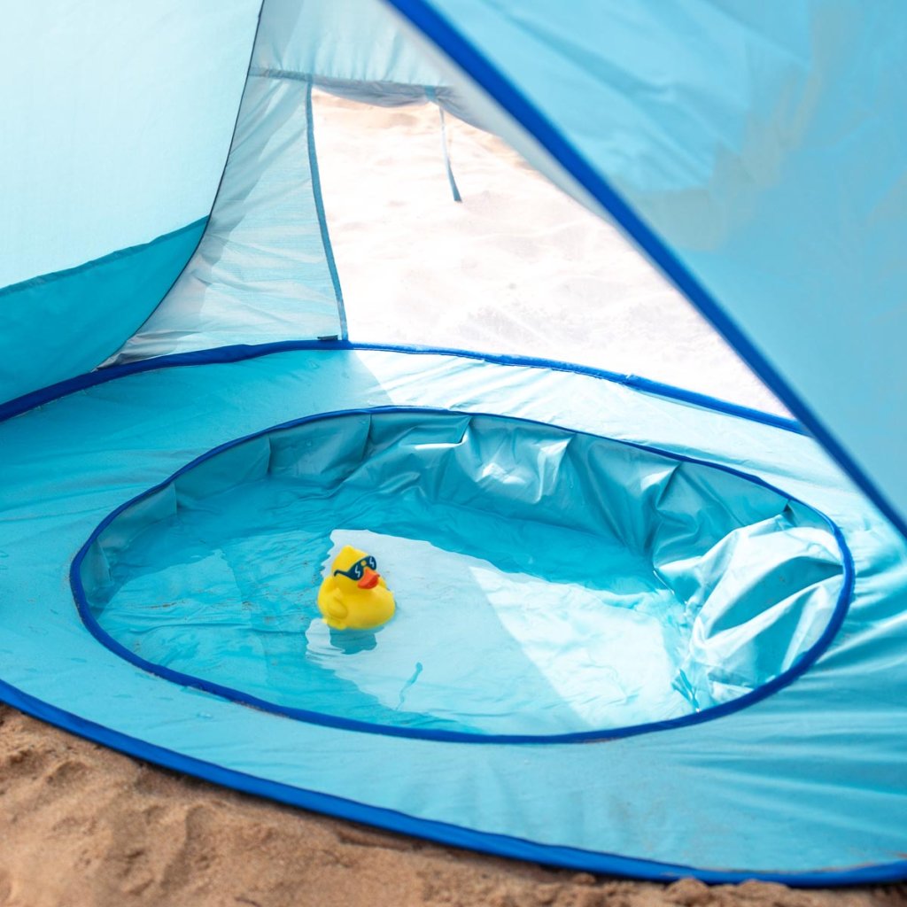 Pop-Up Sun Canopy Tent with Baby Pool